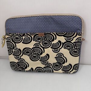 Fossil Laptop Case Sleeve Bag Key Per Women's Coated Floral Canvas